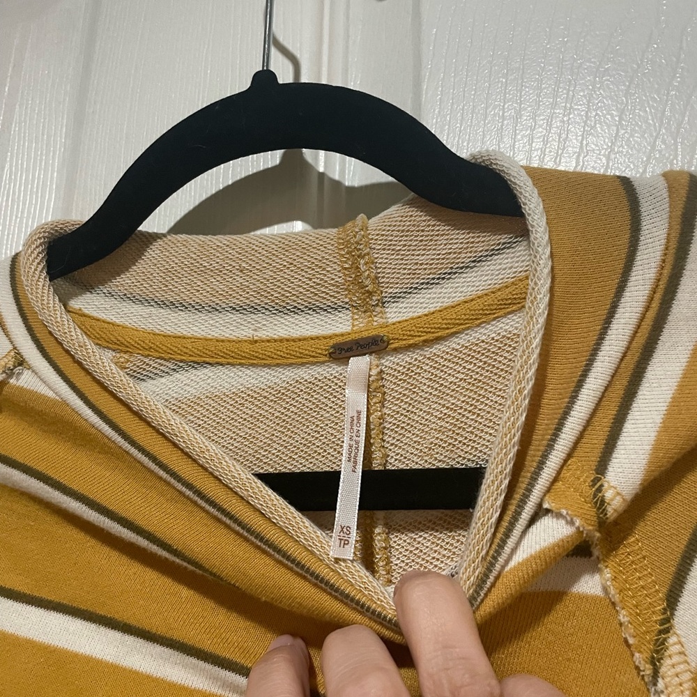 Free People Something Simple Striped Top XS - Picture 4 of 5